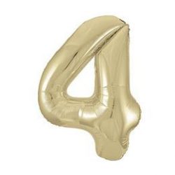 34 inch-es 4 Arany-Gold Számos Super Shape Fólia Lufi