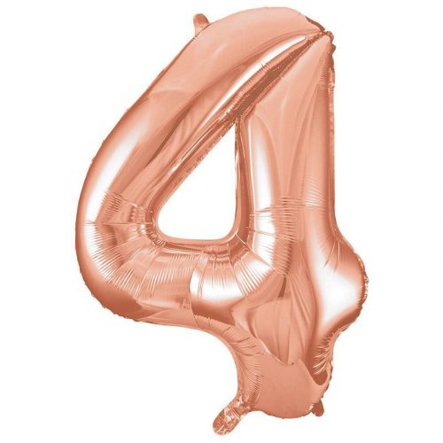 34 inch-es 4 Rózsaarany - Rose Gold Számos Super Shape Fólia Lufi