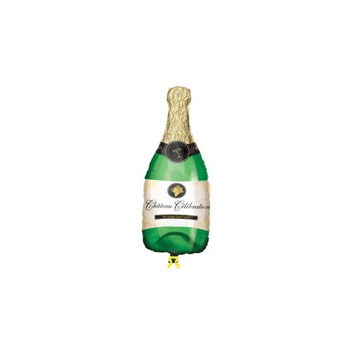 Pezsgősüveg - Champagne Bottle - Super Shape Fólia Lufi