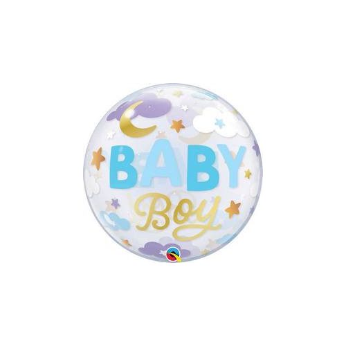 22 inch-es Baby Boy Sweet Dreams Bubble Lufi Babaszületésre