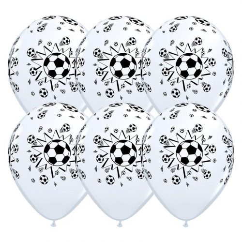 11 inch-es Soccer Balls White - Focilabdás Lufi (25 db/csomag)