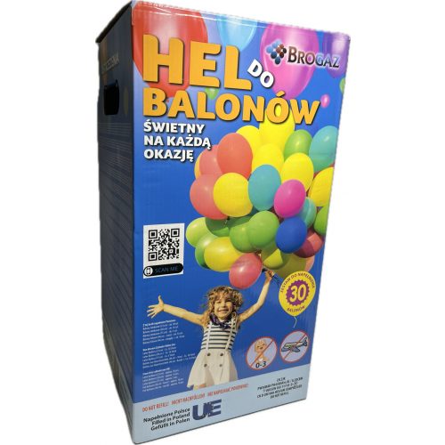 Hélium Palack 30 Ballon 23cm/9" Kék dobozos