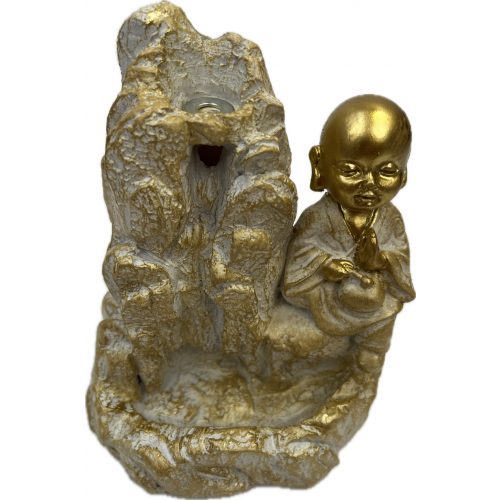 Füstölőtartó buddha arany