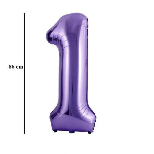 34 inch-es 1 Lila - Purple Számos Super Shape Fólia Lufi