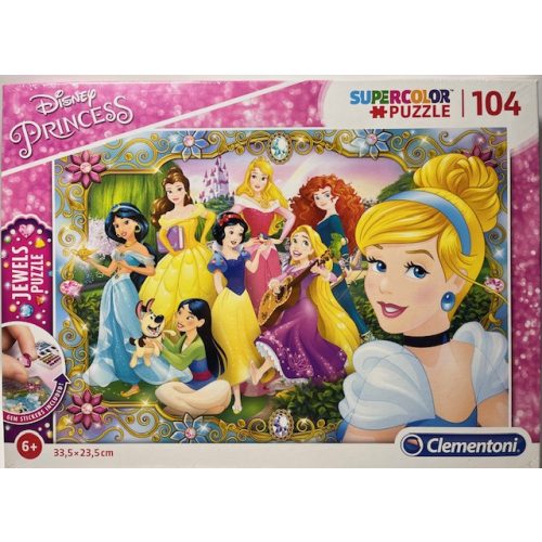 Puzzle Clementoni 104 db-os  48,5x33,5cm Super Color Princess