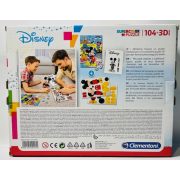 Puzzle Clementoni 104db-os+3D figura 23,5x33,5cm Mickiegér