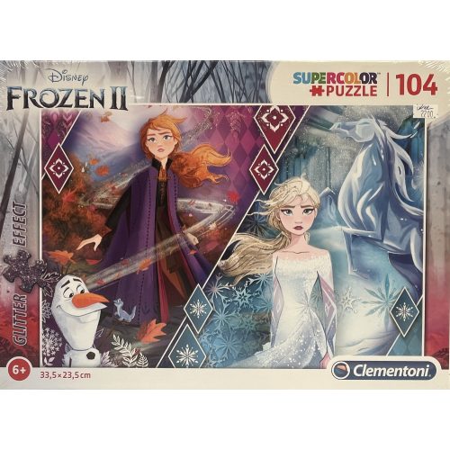 Puzzle Clementoni 104db 6+ Glitter Effect "FrozenII"