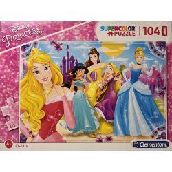   Puzzle Clementoni 104 db-os SuperColor Maxi 4+ "Princess"