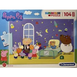   Puzzle Clementoni 104 db-os   Super Color Maxi 62x42cm Peppa Pig