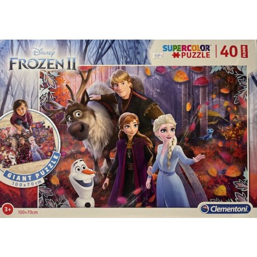 Puzzle Clementoni 104 db-os   Super Color Maxi 62x42cm Frozen II erdő