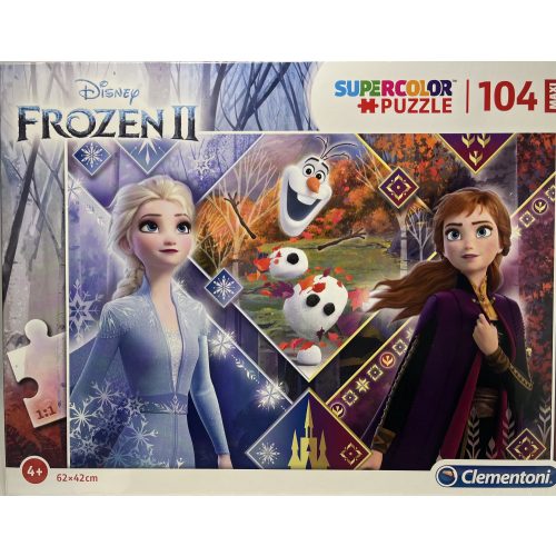 Puzzle Clementoni 104 db-os SuperColor Maxi 4+ "Frozen II" 