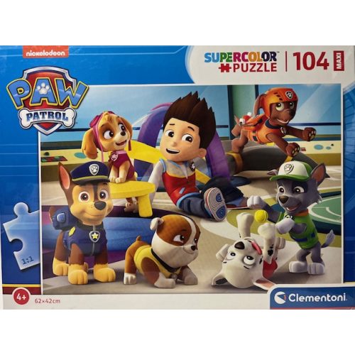 Puzzle Clementoni 104 db-os   SuperColor Maxi 4+  "Paw Patrol"