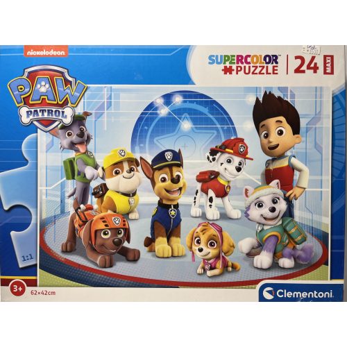 Puzzle Clementoni 24 db-os 3+ Super Color Maxi "Paw Patrol"