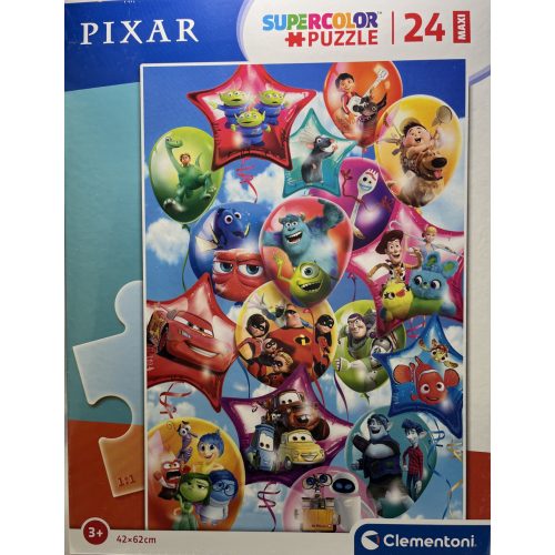 Puzzle Clementoni 24db-os 3+ Supercolor Maxi  "Pixar"