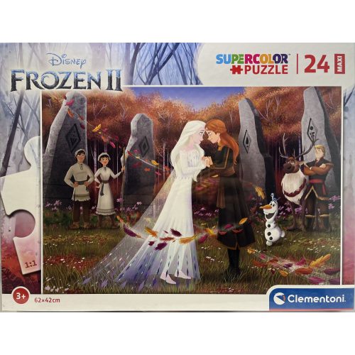 Puzzle Clementoni 24db-os 3+ Supercolor Maxi  "Frozen II" 2lány