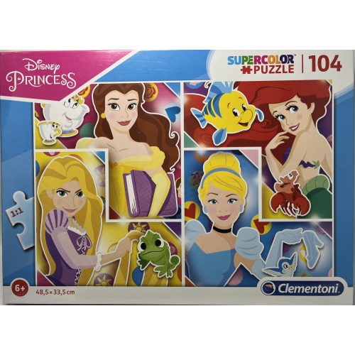 Puzzle Clementoni 104 db-os SuperColor 6+ "Princess"