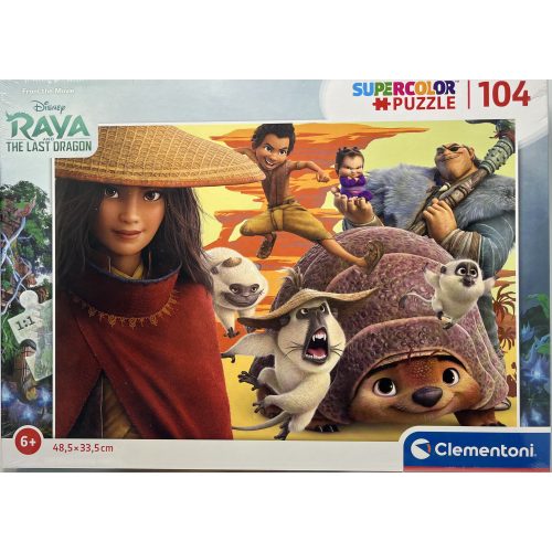 Puzzle Clementoni 104 db-os Super Color 6+ "Raya the last dragon"