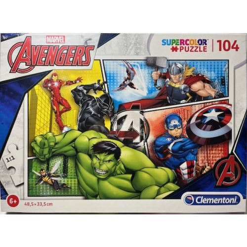 Puzzle Clementoni 104 db-os Super Color 6+ "Avengers"