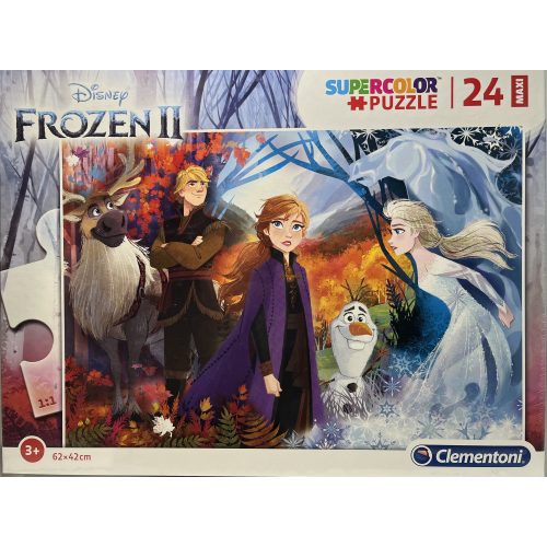 Puzzle Clementoni 24db-os 3+ Supercolor Maxi  "Frozen II"