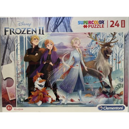 Puzzle Clementoni 24db-os 3+ Supercolor Maxi  "Frozen II"