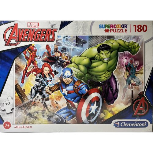 Puzzle Clementoni 180 db-os 7+ Supercolor  "Avengers"