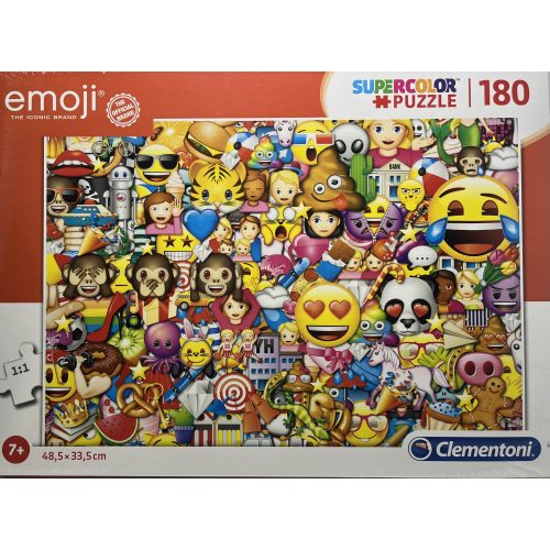 Puzzle Clementoni 180 db-os 7+  Supercolor  "emoji"