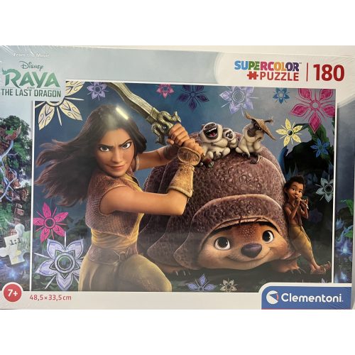 Puzzle Clementoni 180 db-os 7+ Supercolor     "Disney Raya The Last Dragon"