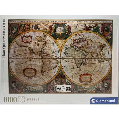 Puzzle Clementoni 1000db-os  70 x 50 cm Antik térkép Mappa antica-Old Map