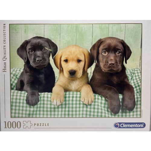 Puzzle Clementoni 1000db-os  69x50cm Kutyás  Three Labs