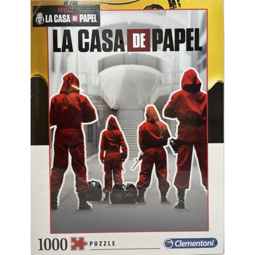 Puzzle Clementoni 1000db-os  50 x 69 cm A nagy pénzrablás/ La Casa de Papel