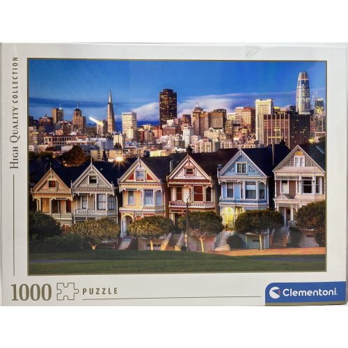 Puzzle Clementoni 1000db-os  69 x 50 cm Szines házsor