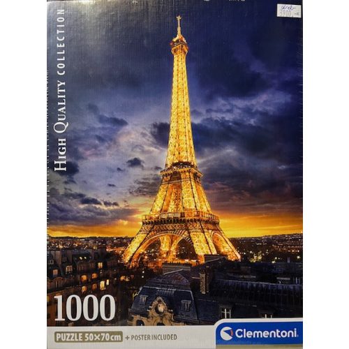 Puzzle Clementoni 1000db 50x70 Eiffel Torony