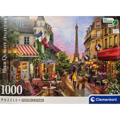 Puzzle Clementoni 1000db 50x70 Párizsi útcakép