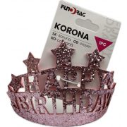 Korona Happy Birthday csillagos